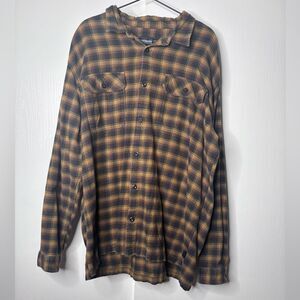 Patagonia Mens Fjord Flannel Shirt Button Up Yellow S Organic Cotton